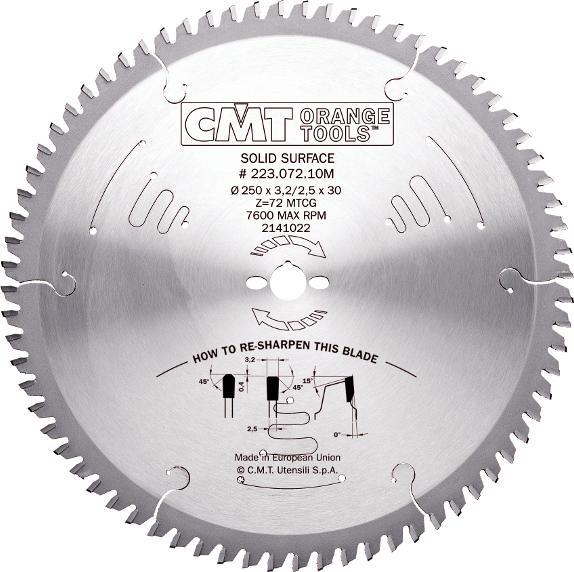 Produktbild CMT 223.084.12M Sägeblatt für Corian und PVC 300 x 30 x 84T