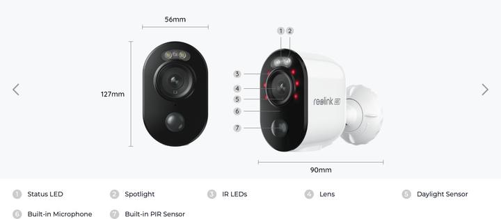 Image du produit Reolink Argus Series B350 (3840 x 2160 pixels)