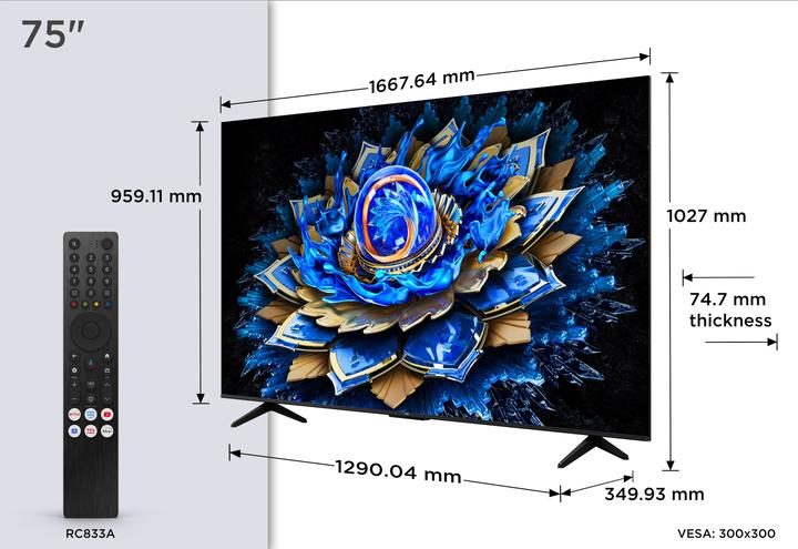 Produktbild TCL TV (75", QLED, 4K)