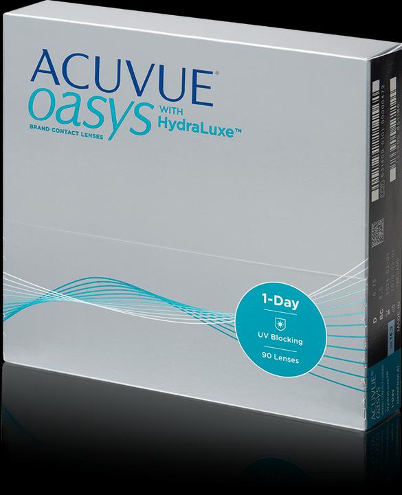 Actual product image Acuvue 1-Day Oasys with Hydraluxe (90 Piece, Daily lens, Spherical)
