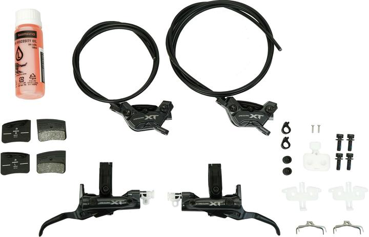 Shimano XT BR-M8220 mit BL-M8200 Upgrade Kit (Vorne + Hinten, Bremsset, 4)