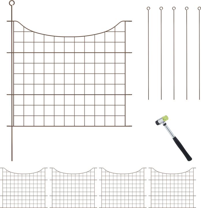 Actual product image Relaxdays 5x Garden-Fence