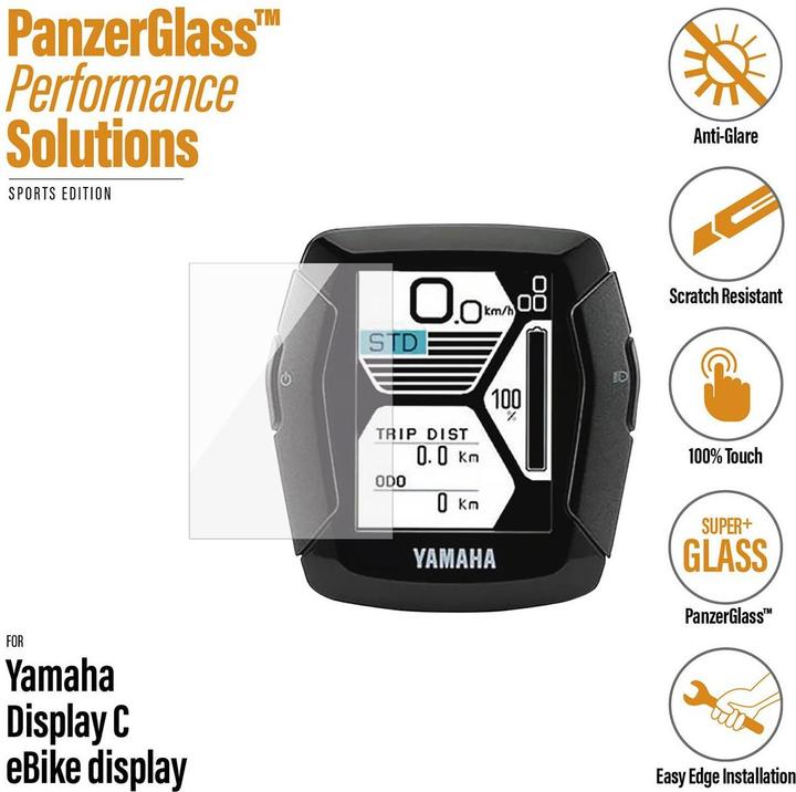 Actual product image PanzerGlass Display Protector Anti-Glare Yamaha Display C (E-bike display)