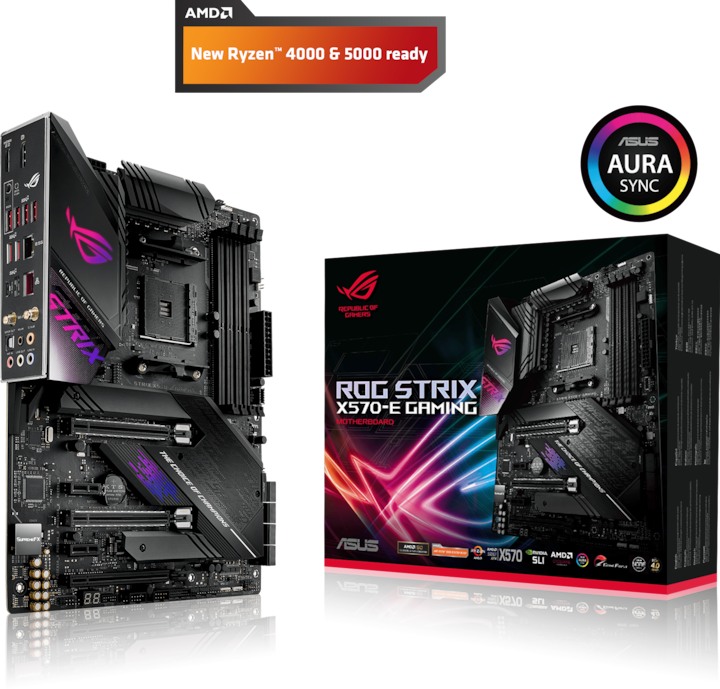 Image du produit ASUS Rog Strix X570-E Jeux (AM4, AMD X570, ATX)