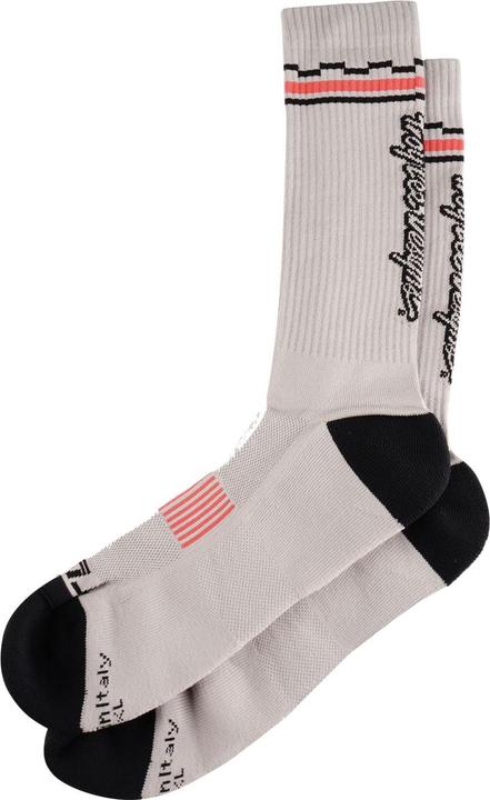 Troy Lee Designs Mens Performance Socks, Checka, light gray, L/XL (Einzelpack, L, XL)