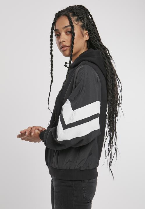Produktbild Urban Classics Ladies Mix Crinkle Nylon Sweat Hoody (XL)
