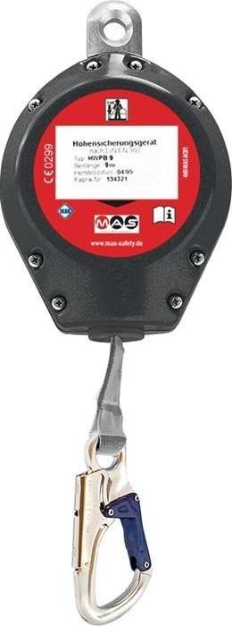 Immagine prodotto MAS Safety Dispositivo di sicurezza in altezza EN360 con fettuccia 15m MAS (Dispositivo di sicurezza in altezza, 136 kg)
