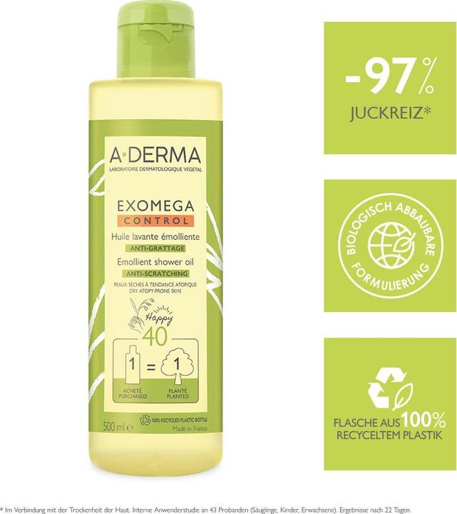 Immagine prodotto A-Derma Olio detergente EXOMEGA CONTROL (Olio detergente, 500 ml)