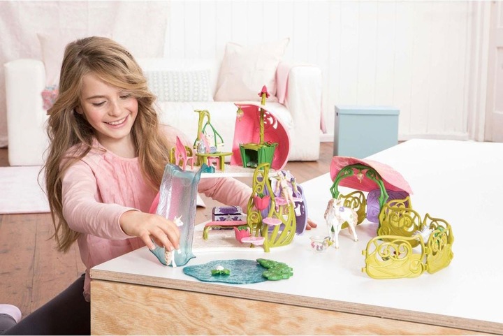 Actual product image Schleich Glittering flower house with unicorns, S