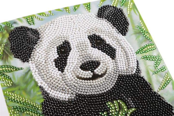 Immagine prodotto Craft Buddy Baby Panda, Biglietto 18x18cm Crystal Art