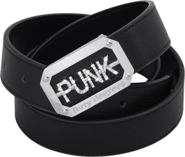 Actual product image Forty Gürtel mit silberner "PUNK" Schnalle (115)