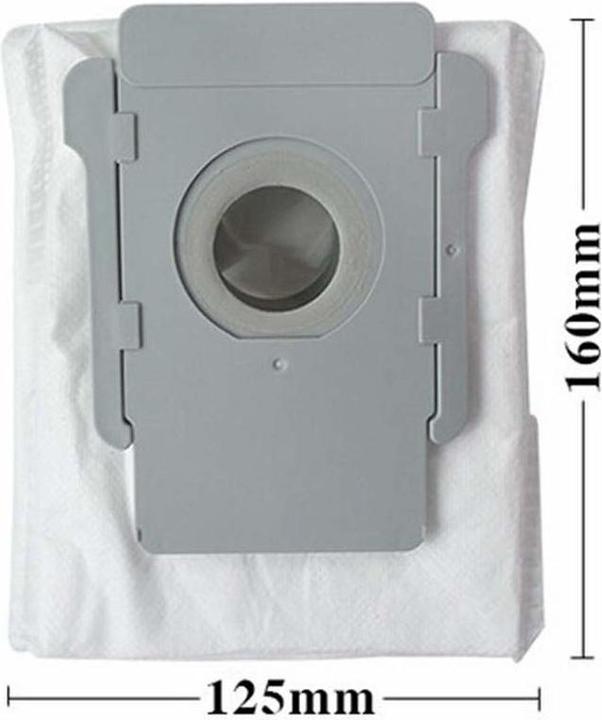 Actual product image Hermex Set of 4 alternative dust bags for iRobot Roomba series i j s Clean Base (4 x)