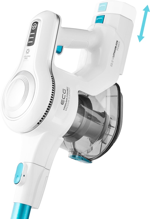 Actual product image ECG VT 3620 2in1 Jean Stick vacuum cleaner, Up to 40 minutes run time per charge