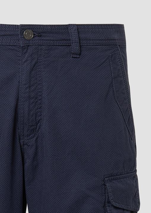 Produktbild S.Oliver Bermuda File: Gemusterte Cargo-Bermuda aus Baumwollmix im Relaxed Fit (34)