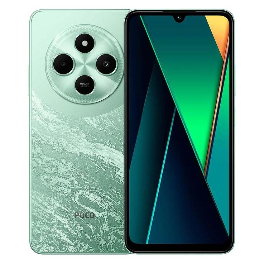 Xiaomi Poco C75 (128 GB, Green, 6.88", Dual SIM, 4G), Smartphone, Grün