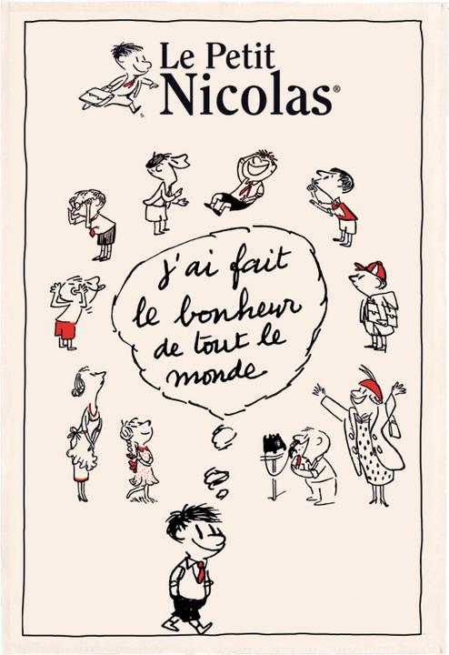Winkler tea towel - petit nicolas le bonheur