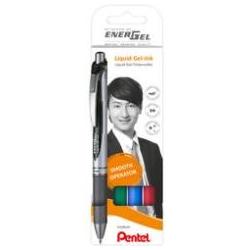 Pentel, Schreibstifte, Gel-Tintenroller EnerGel XmRT Liquid, 4er Set (Mehrfarbig, 4 x)