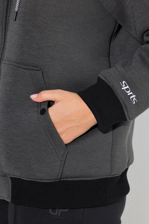 Produktbild Ulla Popken Softshelljacke, wasserabweisend, Steppfutter, Kapuze (60)