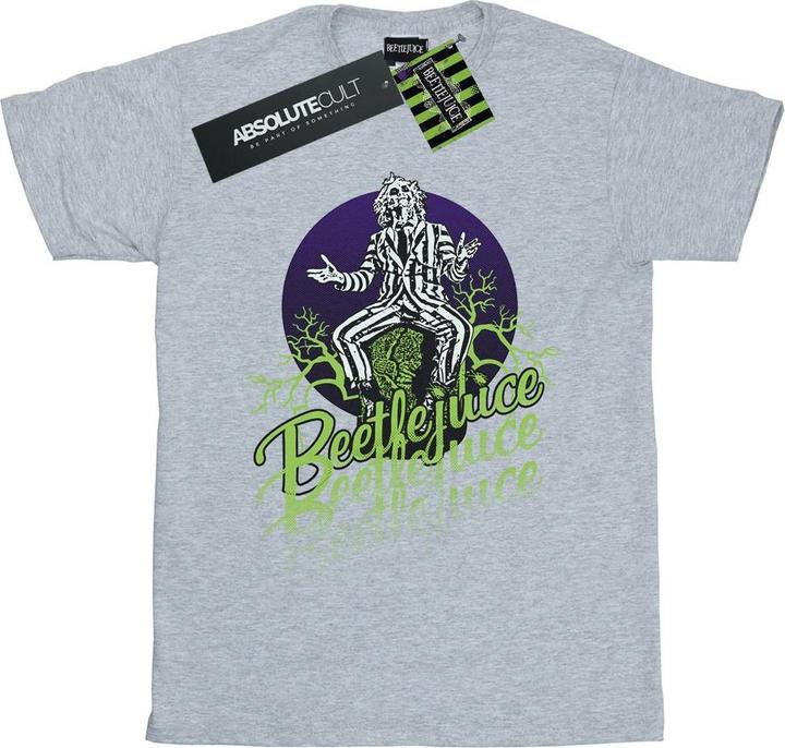 Image du produit Beetlejuice Femme/Ladies Faded Pose Cotton Boyfriend T-Shirt (XXL)