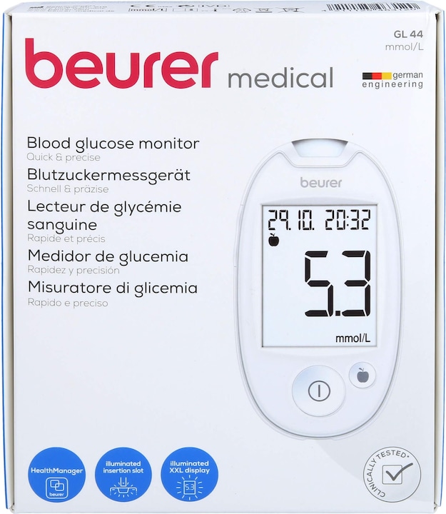 Actual product image Beurer Gl44 (Glucose monitors)