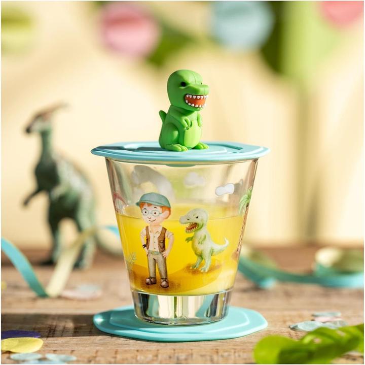 Actual product image Leonardo Children's drinking glass Avventura 215 ml, 3 pieces, dinosaur