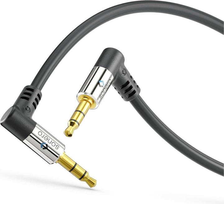Image du produit Sonero Câble audio jack 3,5 mm - jack 3,5 mm 0,5 m (0.50 m, Jack 3,5 mm (AUX))