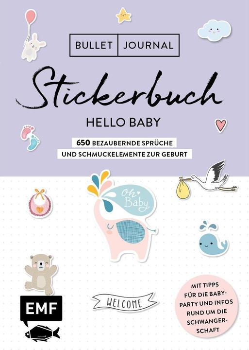 Actual product image Bullet Journal Sticker Book Hello Baby:750 adorable sayings and decorative elements for the birth