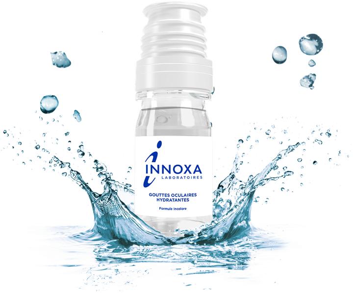 Produktbild Innoxa Transparente Augentropfen (10 ml, 10 ml, schmierende und beruhigende Augenlösung, feuchtigkeitsspendende, Sterile, Formel ohne Konservierungsstoffe)