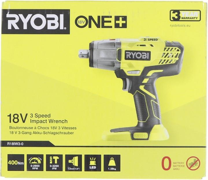 Image du produit Ryobi R18IW3-0 Un (Clé à chocs)