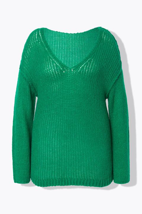 Produktbild Angel of Style Pullover, oversized, Ballonärmel, V-Ausschnitt. (46)