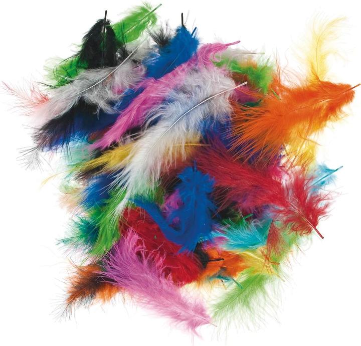 Actual product image Folia Fluffy feathers, 10 g, assorted colours