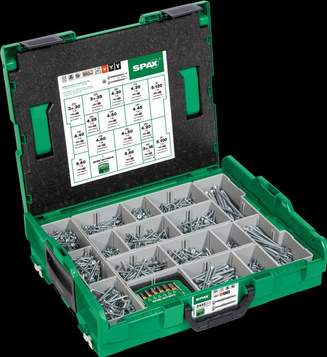 Image du produit Spax Coffret de montage L-BOXX (2445 Vis par pièce)