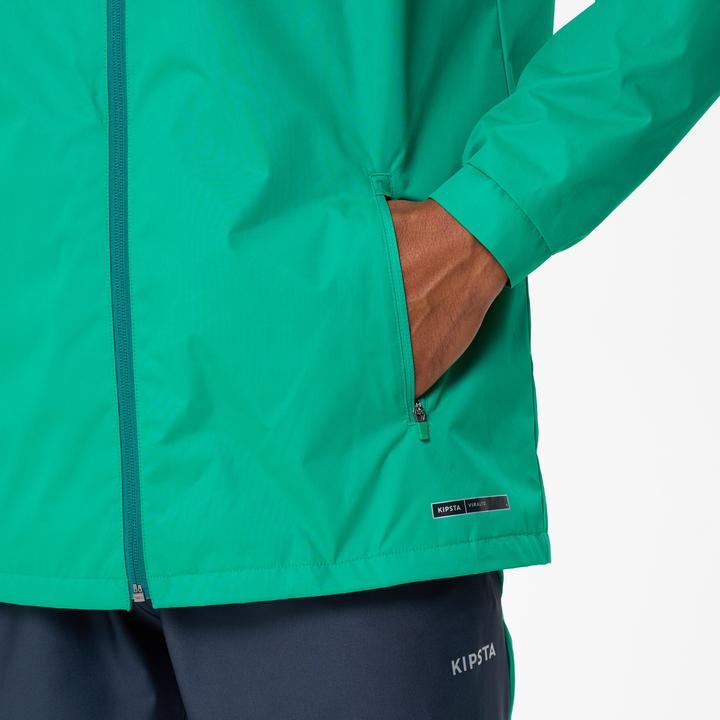 Produktbild Kipsta Damen/Herren Fussball Regenjacke - VIRALTO Club grün (XL)