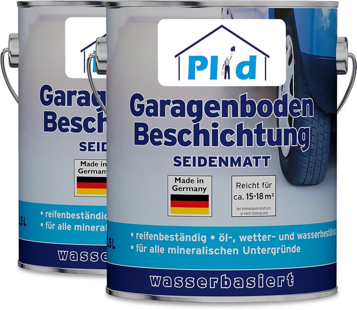 Plid Garage floor coating 5L, for 36m² /floor coating concrete colour