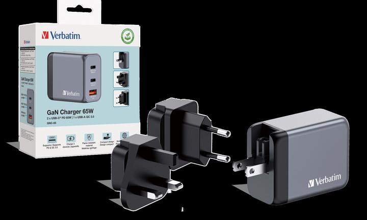 Image du produit Verbatim GNC-65 GaN Charger (65 W, 3 ports)