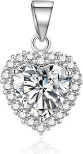 Image du produit Agato Pendentif en argent étincelant avec zircons Heart AGH744