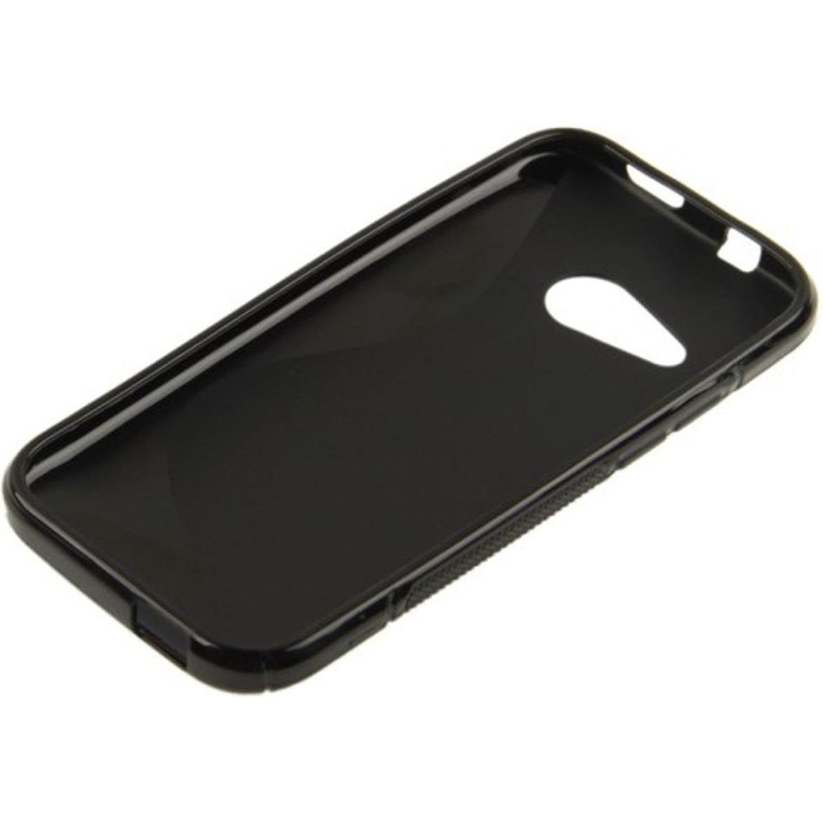 Thumbnail - König Design Handyhülle TPU Schutzhülle für HTC One mini 2 Schwarz (HTC One Mini 2), Smartphone Hülle, Schwarz