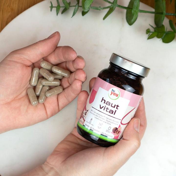 Actual product image For You skin vital (60 Piece, Capsules, 50.40 g)