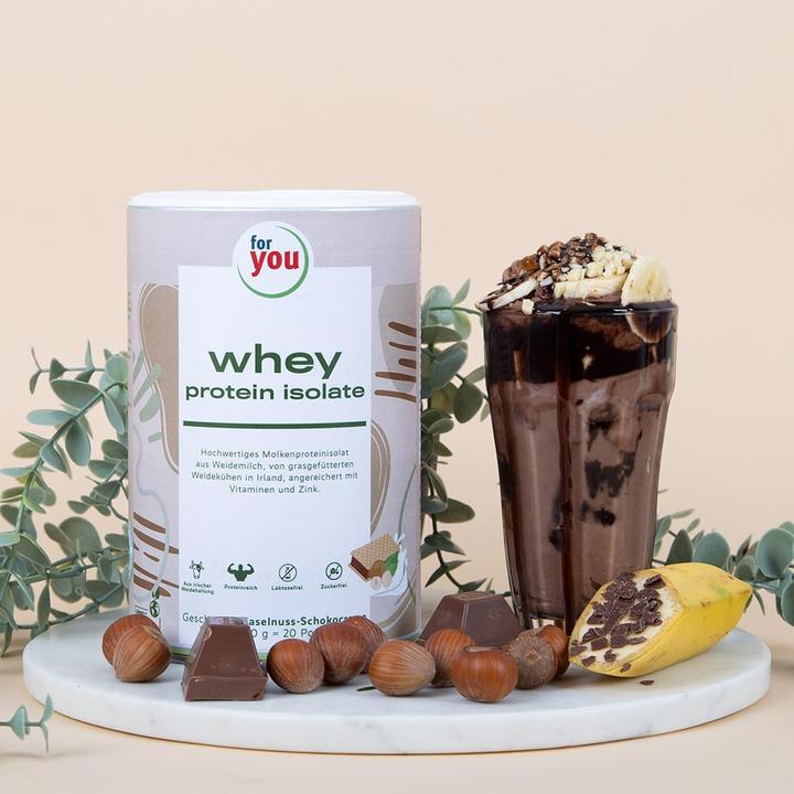 Produktbild For You whey protein isolate - Haselnuss-Schokocreme (Haselnuss-Schokocreme, 1 Stk., 600 g)