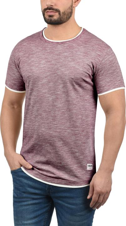 Immagine prodotto Solid Rigos T-Shirt A Maniche Corte Maglietta Da Uomo Con Girocollo In Cotone 100% (S)