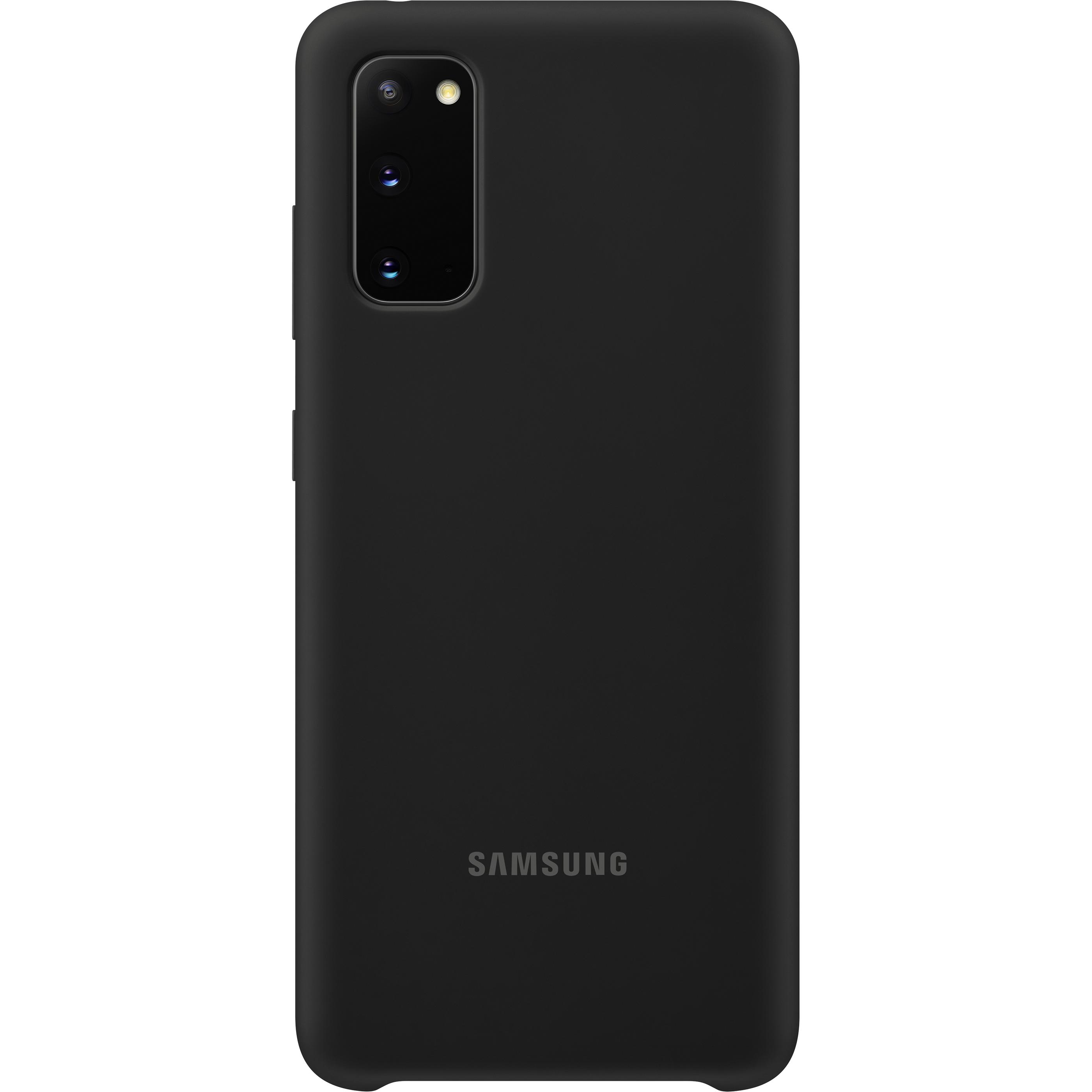 Samsung Silicone Cover (Samsung Galaxy S20+), Smartphone Hülle, Schwarz