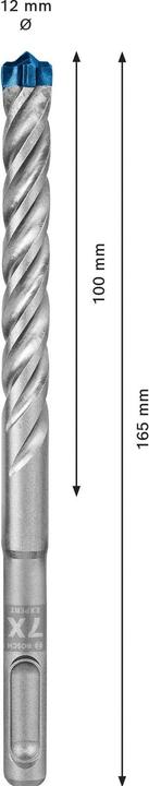 Produktbild Bosch EXPERT SDS plus-7X Hammerbohrer, 12 x 100 x 165 mm, 10-tlg. (12 mm)