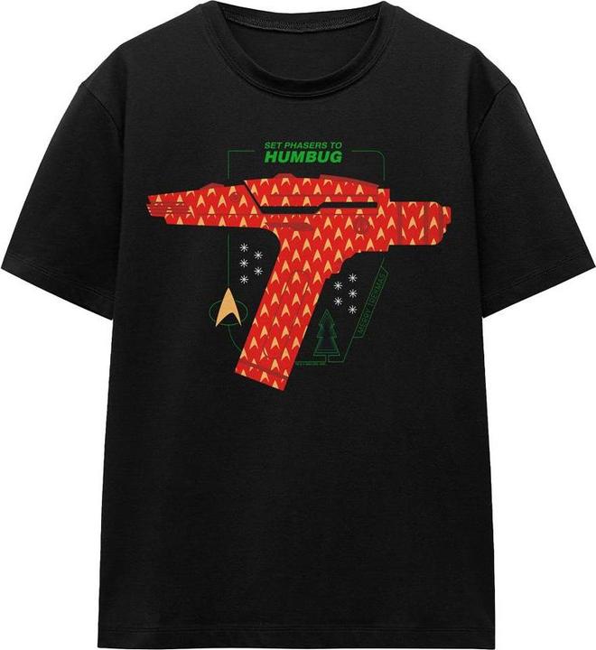 Immagine prodotto Star Trek: The Original Series Phaser Set To Humbug Maglietta Natale Adulto Unisex (L)