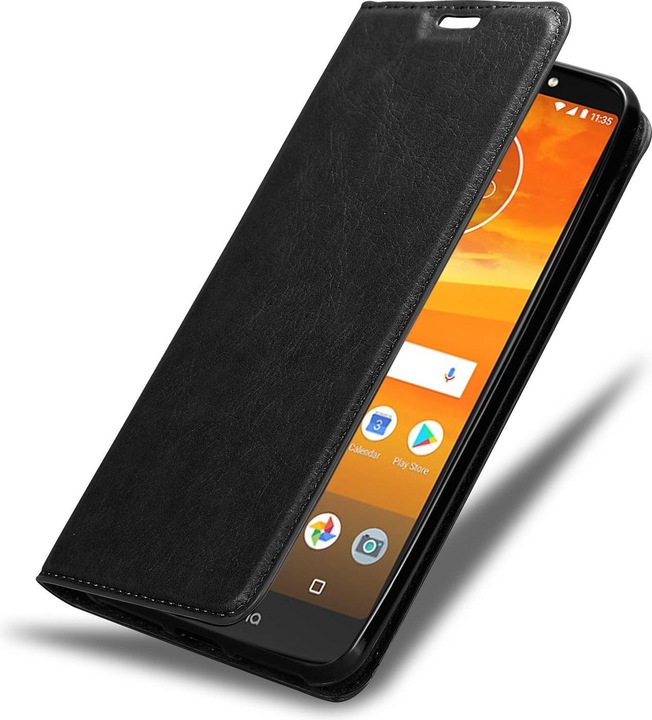Actual product image Cadorabo Book Invisible Magnet Cover (Motorola Moto E5 Plus)