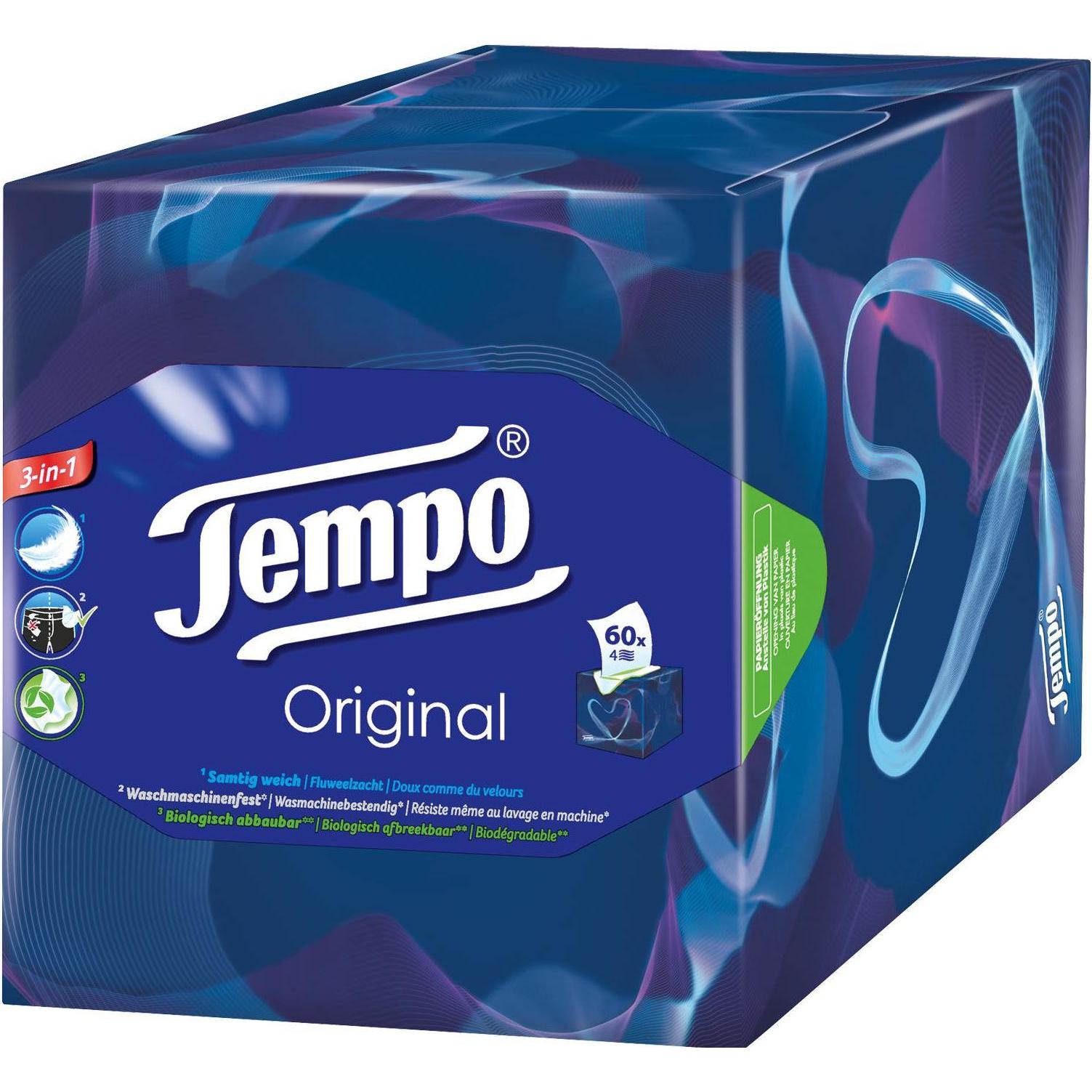 Thumbnail - Tempo, Taschentücher + Kosmetiktücher, Original Würfelbox