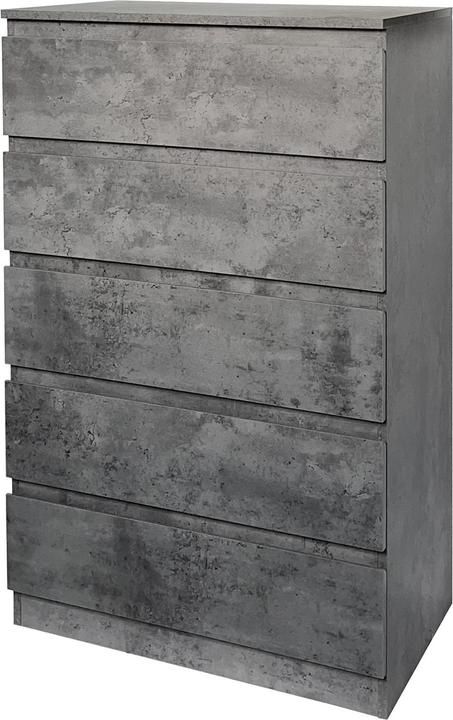HTI-Living Kommode 5 Schubladen Thekla Beton (B, H)