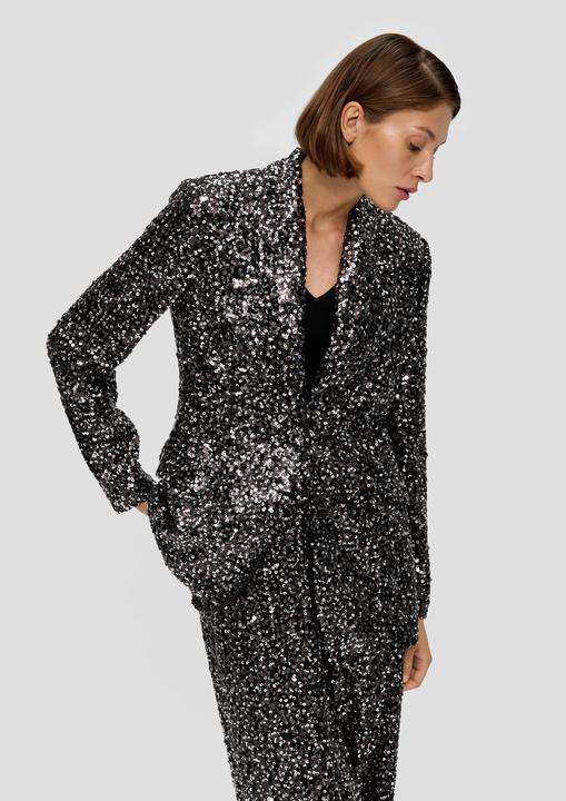 Immagine prodotto s.Oliver Klassischer Blazer mit Pailletten (36)