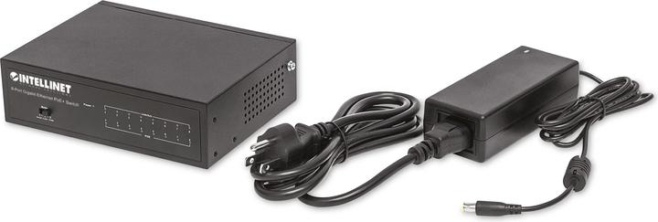 Produktbild Intellinet 8-Port PoE+ Gigabit Switch 8PoE+ Ports IEEE 802.3at/af Power-over-Ethernet PoE+/PoE-konform 60W D... (8 Ports)