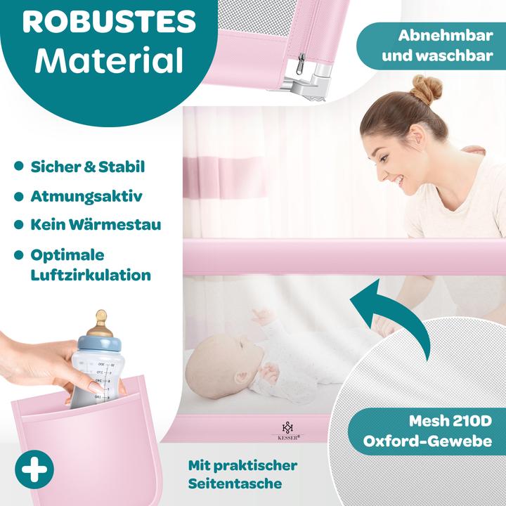 Actual product image Kesser Bed Rail 200cm Pink