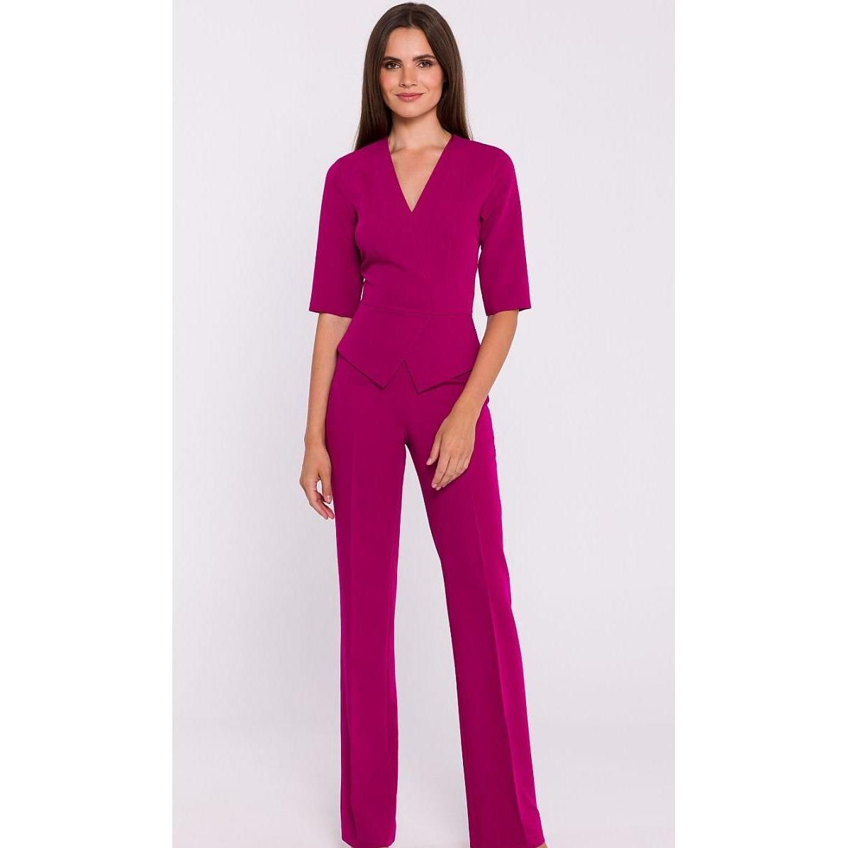 Stylove, Damen, Jumpsuit, Overall, Violett, (M)